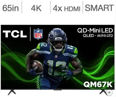 Télévision QLED 65'' 65QM67K 4K MINI LED 144Hz GOOGLE TV TCL, View more