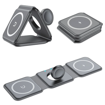 Wireless Charging Pad for iPhone Foldable, Compact 3 in 1  USB C, View more