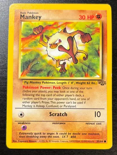 99 Pokemon Jungle Mankey #55/64, View more