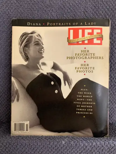 This is a collector's edition of Life Magazine, November 1997, featuring Princess Diana: Portraits o...