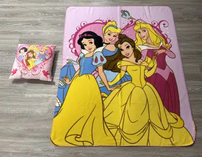 Disney Princesses Pink Blanket and Pillow Set, View more