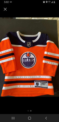 12/24 month Oilers jersey