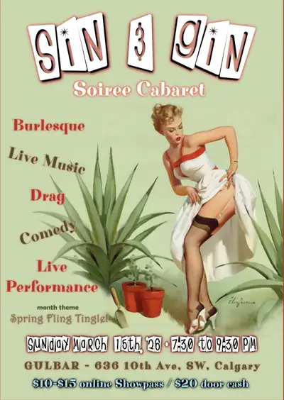 Sin & Gin Soiree Cabaret - 'Spring Fling Tingle!', View more