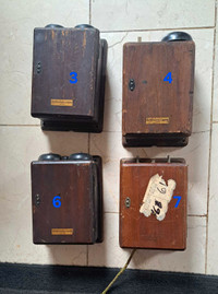 4 Northern Electric 295A Telephone Boxes (Various Prices)