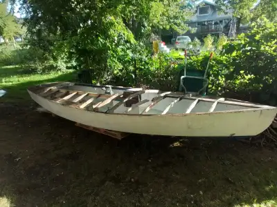 Home built Snipe sailboat. Built in the early 80's. Fiberglass over marine plywood hull. Very solid,...