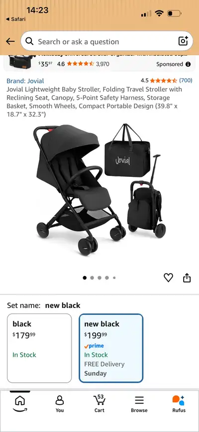 Jovial Lightweight Baby Stroller, View more