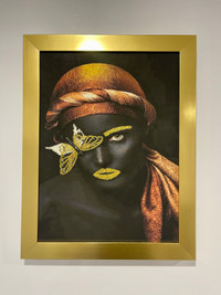 Wall Art Hand Crafted Gold Painting 