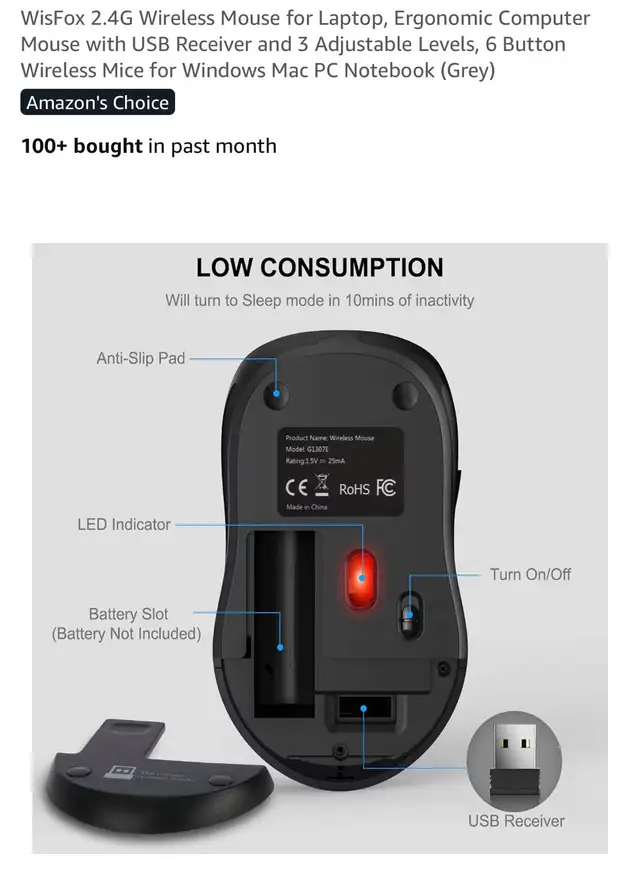 Wireless Mouse in Mice, Keyboards & Webcams in Markham / York Region - Image 7