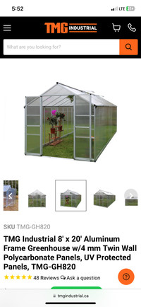 Greenhouse 8x20 new in box 