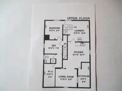 Self contained one bedroom and den, plus utility flex space. Top floor of owner occupied detached ho...