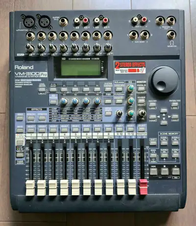 I'm selling a used Roland VM-3100 Pro V-Mixing Station, a powerful digital mixer offering 24-bit/20-...