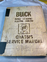 VINTAGE 1982 BUICK FACTORY CHASSIS SERVICE MANUAL #M01475