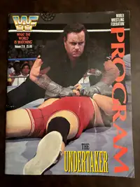 WWF WWE Wrestling Program Magazine The Undertaker 