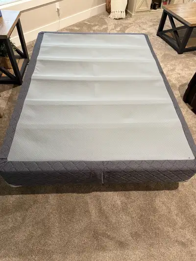 Metal bedframe and box spring , View more