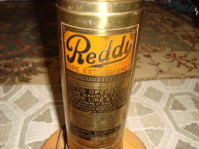 VINTAGE BRASS REDDY FIRE EXTINGISHER in Arts & Collectibles in Norfolk County