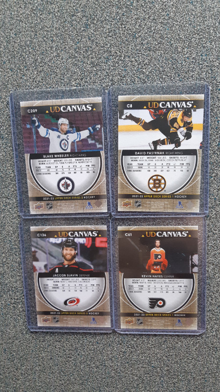 19 Upper Deck 2021-2022 Ud Canvas Cartes hockey Cards dans Art et objets de collection  à Lévis - Image 3