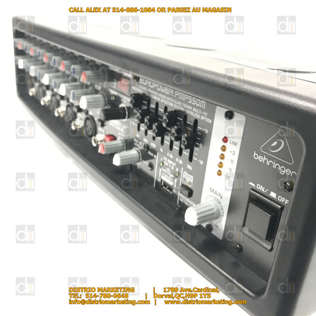 Behringer PMP550M 500 Watt 5 Channel Powered Mixer dans Autre  à Ville de Montréal - Image 4