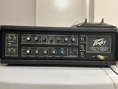 1980's Peavey Centurion Mark III Series 400 Watt Amplifier Head, View more
