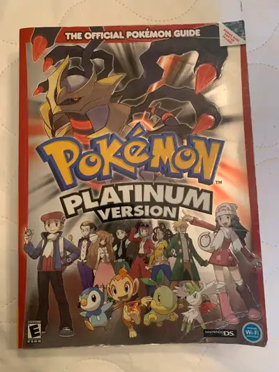 Pokemon Platinum Version Strategy Guide Nintendo DS Authentic Original WITH MAP