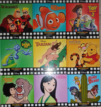 9 Disney Movie Story Library HARD Cover Books  (Lot # 2)