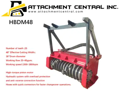 We are located in Manitoba and can ship anywhere in Canada for a reasonable rate Handy Drum Mulcher...