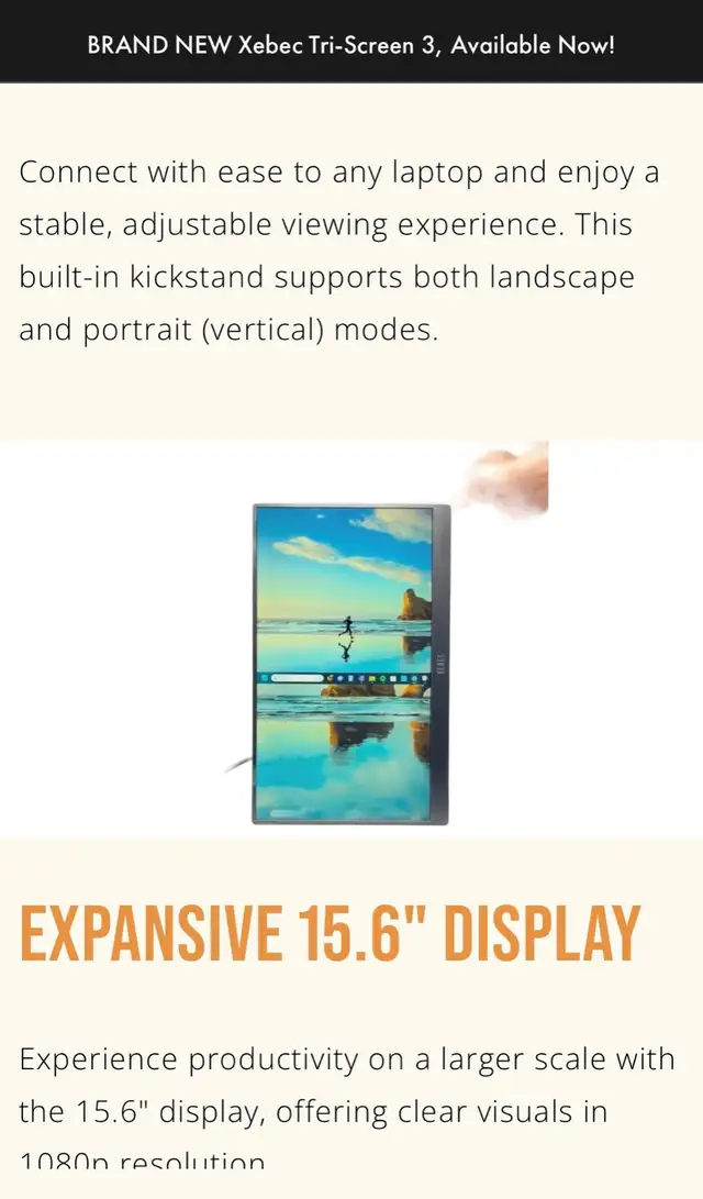 XEBEC SOLO SCREEN - NEW in Laptop Accessories in City of Toronto - Image 3