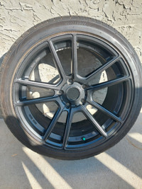18" Black Aftermarket Rims and Tires! Balanced!
