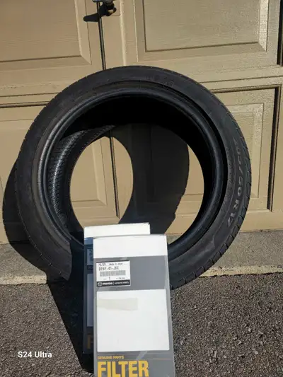 SET OF 4 PIRELLI 205/50/17 CINTURATO P7 TIRES IN GREAT CONDITION + 2 GENUINE BRAND NEW CABIN FILTERS...