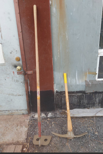 Spatula for mixing the solution -$45, pickaxe - $40, professional cleaning brush - $45, if ad is up...