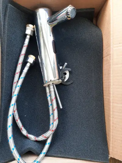 I purchased this faucet on Amazon for $100+tax. Its a smart design for a touchless faucet. It did st...