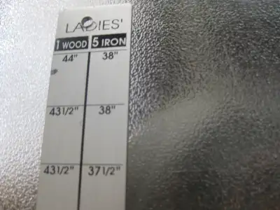 GOLF CLUB LENGTH FITTING RULE, View more