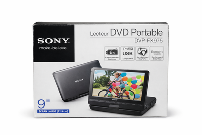 Enjoy your favorite movies on the go with this Sony DVP-FX975 portable DVD player, featuring a high-...