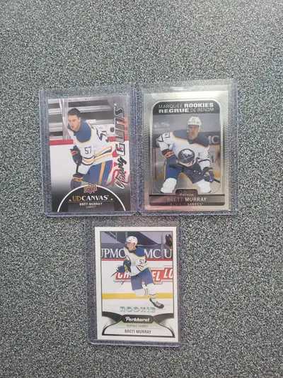 3 cartes de Buffalo Sabres Brett Murray varied cards, View more