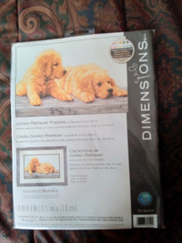 Golden Retriever Puppies Cross Stitch by Dimensions