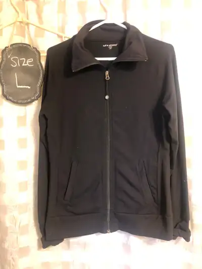 TUFF Athletics Black Yoga Jacket - ladies LARGE Preowned and in VGC Brand: TUFF Athletics Designed f...
