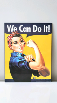 WW2 Propaganda icon/ Rosie the Riveter poster/ Picture/Wall art 