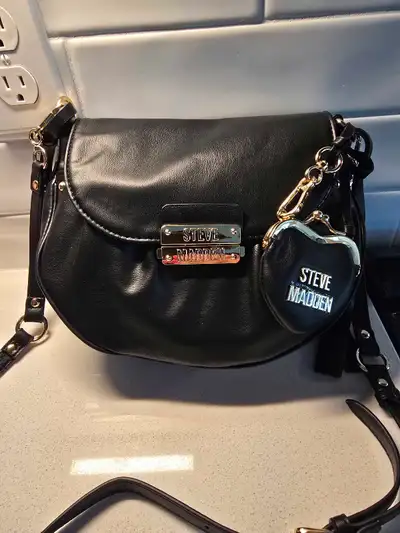 Reduced! Black Steve Madden Purse NEW, View more