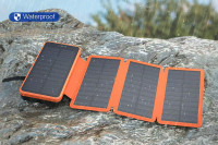 2 x BABAKA Solar Power Bank 26800mAh with 4 Foldable Solar Panel