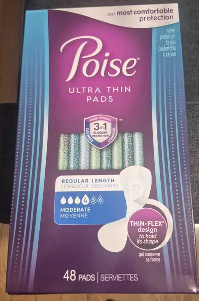 Poise Ultra Thin Pads, View more