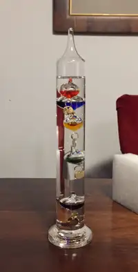New 9” Galileo thermometer Never used, with original packaging