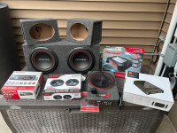 Car audio equipment - New in box amps, subs, speakers, etc.