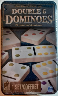 Double 6 Color Dot Dominoes (28 Piece Set) (New & Sealed)