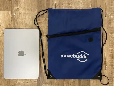 BRAND NEW - Movebuddy Blue Drawstring Bag, View more