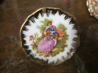Limoges France miniature plat, Fragonard