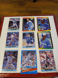 Baseball Cards Toronto Blue Jays Error Cards Donruss Lot of 9 NM