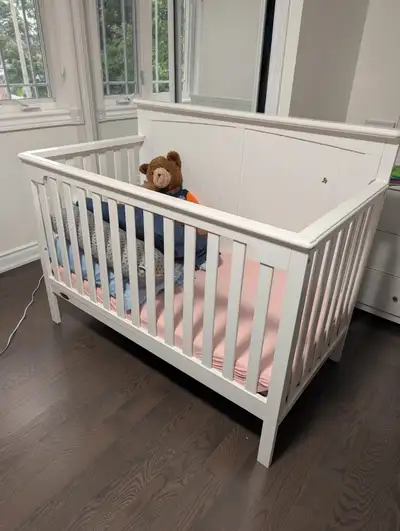Graco white crib, View more
