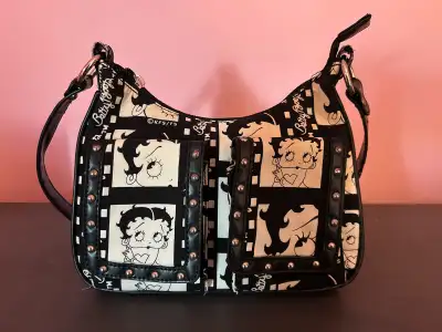 Vintage Y2K Betty Boop Black & White Film Strip Handbag , View more