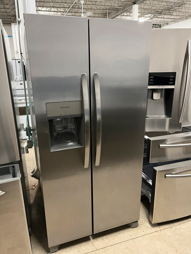 Only used 2 months  Frigidaire stainless 33” fridge  in Refrigerators in Stratford