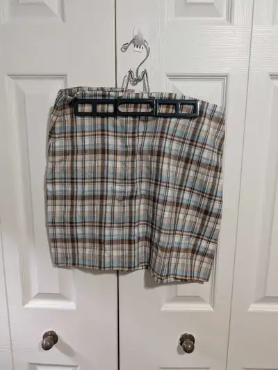 Suzy sheir brown and blue skirt size 8 , View more
