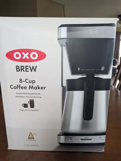OXO 8 CUP COFFEE MAKER. Like new only used a few times ,, View more